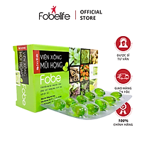 Viên Xông Fobe Tinh Dầu Tràm, Bạc Hà Hỗ Trợ Thông Mũi Họng - Hộp / 20 viên