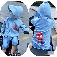 Áo chống nắng cho bé in hình siêu nhân người nhện