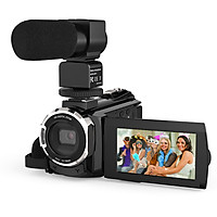 Máy Quay Phim Andoer Tích Hợp Màn Hình Cảm Ứng Sử Dụng Chip Novatek 96600 Kèm 2 Pin Sạc + Micro Phụ (48MP) (1080P) (3 Inch)
