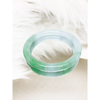 Vòng cẩm thạch A thiên nhiên màu Xanh lý rất đẹp size 52 BJA001