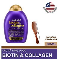 Dầu Xả Ogx Biotin & Collagen Conditioner 385ml + TẶNG LƯỢC