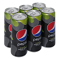 Lô 6 nước ngọt Pepsi Zero vị chanh lon 320ml - 70114