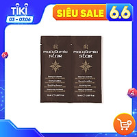 Combo 2 gói dầu gội xả phục hồi tóc hư tổn RRline Macadamia Star 30ml