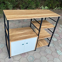 KỆ BẾP - KỆ ĐỂ LÒ VI SÓNG 4 NGĂN KÈM NGĂN KÉO