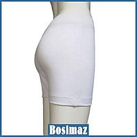Quần Legging Nữ Bosimaz MS342 đùi không túi màu trắng cao cấp, thun co giãn 4 chiều, vải đẹp dày, thoáng mát.