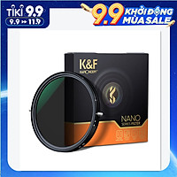Bộ Lọc Phân Cực Trung Tính Siêu Mỏng 2 Trong 1 Có Vải Lau Dành Cho Máy Ảnh Canon Sony Nikon K&F CONCEPT ND2-ND32 (72mm)
