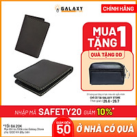 Combo Bộ Đôi Ví Nam Handmade Cao Cấp Galaxy Store Lớn Và Nhỏ Da Bò Thật
