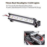 70mm Roof Headlights RC Off-Road Dome 5 LED Lights for Traxxas Rustler Bandit E-Revo Nitro Rustler Jato Redcat Backdraft
