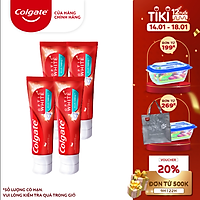 Bộ 4 Kem đánh răng Colgate Plus Shine làm trắng răng & sáng răng 100g