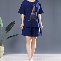 ĐỒ BỘ MẶC NHÀ FORM RỘNG / BỘ QUẦN ÁO NỮ / ĐỒ BỘ NỮ THUN COTTON /