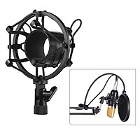 Metal Univerdal Condenser Microphone Mic Shock Mount Holder Bracket Anti-vibration for On-line Broadcasting Studio Music