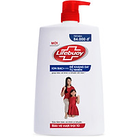 Sữa Tắm Lifebuoy Sạch Khuẩn Bảo Vệ Vượt Trội Mạnh Mẽ Chứa Ion Bạc+ Hỗ Trợ Cùng Đề Kháng Da Tự Nhiên Chai 1100G