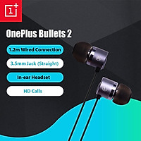 OnePlus Bullets 2 In-Ear Earphones 1.25m Wired Headset with Mic 3.5mm Plug/HD Sound/9mm Driver/High Quality Stereo Sound