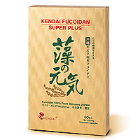 TPBVSK Kendai Fucoidan Super Plus - Hỗ trợ làm giảm nguy cơ u bướu - Thích hợp cho người cần giảm tác hại do hóa trị, xạ trị (60 viên)