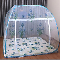 Màn Chụp Tự Bung Đỉnh Rộng 1m8 x 2m - Hoa Xanh