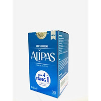 Viên uống ALIPAS tăng cường sinh lý nam với Eurycoma longifolia, Oyster Meat, Pine Bark Extract (30 viên)