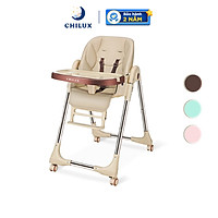 Ghế ăn dặm cho bé Chilux - Có thể gấp gọn - Bàn ăn rộng, Nhiều nấc điều chỉnh độ cao ghế
