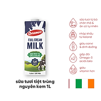 Sữa tươi nguyên chất tiệt trùng (không đường) Avonmore UHT Full Cream Milk 1L