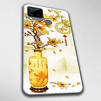 Ốp lưng dành cho Realme C11, Realme C12, Realme C15, Realme C17 mẫu Chậu sứ vàng