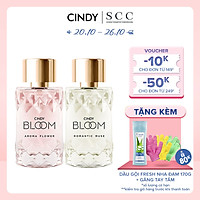 Combo Nước hoa cho nữ Cindy Bloom Aroma Flower ngọt ngào nữ tính + Romantic Muse quyến rũ lãng mạn 50ml/chai chính hãng
