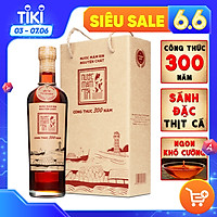 Nước mắm Tĩn cá cơm than nhãn đỏ 40N chai thủy tinh (500ml/chai) sánh đặc thịt cá, không chất bảo quản