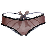 (23-29 inch) Women Thongs G-string Panties T-Back Open Knickers Lingerie Underwear - Blue Pink Red Purple Brown