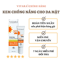 Kem chống nắng Vitara Facial Sunscreen SPF50 PA++, chống nước, làm trắng da, ngăn ngừa cho nám, tàn nhang 20g