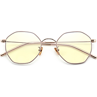 Parson (PARZIN) Song Zuer star with the same paragraph anti-blue glasses ladies metal polygonal computer goggles flat mirror 15738L