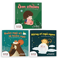 Combo 3 cuốn truyện tranh Ehon Nhật Bản - Ehon Buồn ngủ (Buồn ngủ ơi là buồn ngủ, Ôm chầm, Rừng ơi ngủ ngon) - Dành cho trẻ 0-4 tuổi