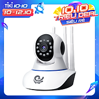 Camera Wifi 3 Râu Trong Nhà Việt Star Quốc Tế Xoay 360 Độ, Độ Phân Giải 2.0Mpx FULLHD, Dùng App CARECAM PRO - Hàng Chính Hãng