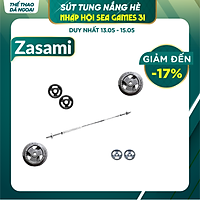 Bộ đòn 1m5 - 34kg tạ ( 2 đĩa 10kg - 2 đĩa 5kg - 2 đĩa 2kg)
