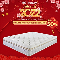 Nệm lò xo túi Dunlopillo Duchess Extra Firm nâng đỡ từng chuyển động, hỗ trợ tuần hoàn máu tốt, êm ái, kháng khuẩn cao