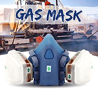 7 in 1 Gas Mask Double Filter Half Face Anti-dust Set Protection Respirator7 in 1 Gas Mask Double Filter Half Face Anti-dust Set Protection Respirator
