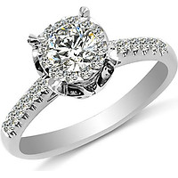 Nhẫn kim cương nữ vàng 18k