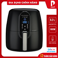 Nồi Chiên Không Dầu Lock&Lock EJF351BLK (5.2L) (Đen) - Hàng chính hãng