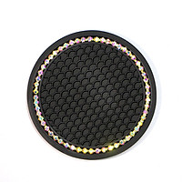 Silicone Car Universal Rhinestone Water Coaster Cute Storage Mat Car Anti-slip Mat