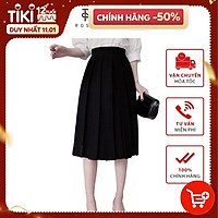 Chân váy dáng xòe tiểu thư dáng dài thời trang nữ