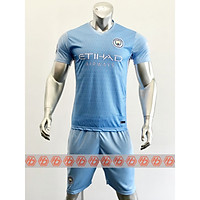 Bộ Quần Áo Bóng Đá CLB MAN CITY màu Xanh Biển - Đồ Đá Banh Mới Nhất 21-22