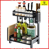 Kệ Để Gia Vị Đa Năng Chính Hãng Amalife - Chọn Size – Kệ Đựng Lọ Gia Vị Khung Thép Sơn Tĩnh Điện Cao Cấp