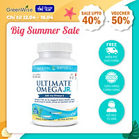 Kẹo nhai Omega-3 cho trẻ từ 6-12 tuổi giúp hoàn thiện trí não, thị lực và sức khỏe toàn diện Ultimate Omega Junior - 90 viên