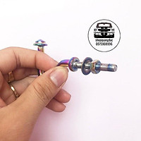 Móc Treo Đồ móc câu màu titan Cho Xe Máy, Xe Điện Chất Liệu Hợp Kim Xi 3D 7 Màu Ánh Quang Rất Đẹp