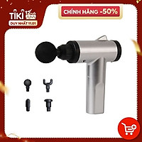Máy (Súng) Massage WPL-666 Cầm Tay 6 Cấp Độ, Giúp Massage Toàn Thân, Dễ Sử Dụng, Hiệu Quả Nhanh Chóng - Tặng Kèm 4 Đầu Massage Chuyên Dụng
