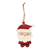 Christmas Tree Hanging Ornaments，Creative Cute Old Man Wooden Pendant, Couple Doll Small Pendants with Ropes Christmas