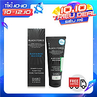 Sữa Rửa Mặt Nam Ngăn Ngừa Mụn Sạch Nhờn Trắng Da Hàn Quốc Cao Cấp Dabo Black Force (120ml) – Hàng Chính Hãng