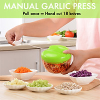 350ml Multifunction Mini Vegetable Fruit Slicer Cutter Grater Peeler Manual Meat Machine Crusher Chopper for Salad Kitchen Tool