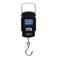 Cân điện tử màn hình kỹ thuật số LCD tải trọng 50kg/5g có móc treo (Tặng kèm miếng thép 11in1)