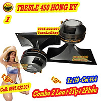 LOA TREBLE KÈN 450 HỒNG KỲ JH MÀNG TITAN - COMBO 2 LOA+ 2 TỤ + 2 PHỄU