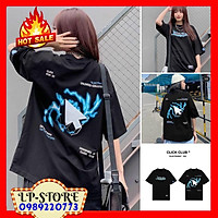 Áo Thun Tay Lỡ Unisex - Áo Thun Nam Nữ Form Rộng CLICK Siêu Hot - LP.STORE