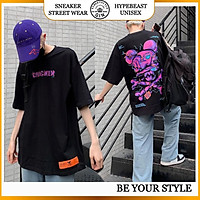 ÁO THUN TAY LỠ BAD HABIT CRACKEND FULL TAG LOGO NAM NỮ - GIN STORE