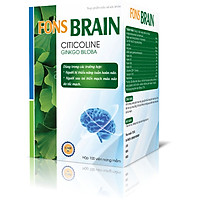 Viên uống bổ não Fons Brain chứa Ginkgo biloba Hộp 100 viên